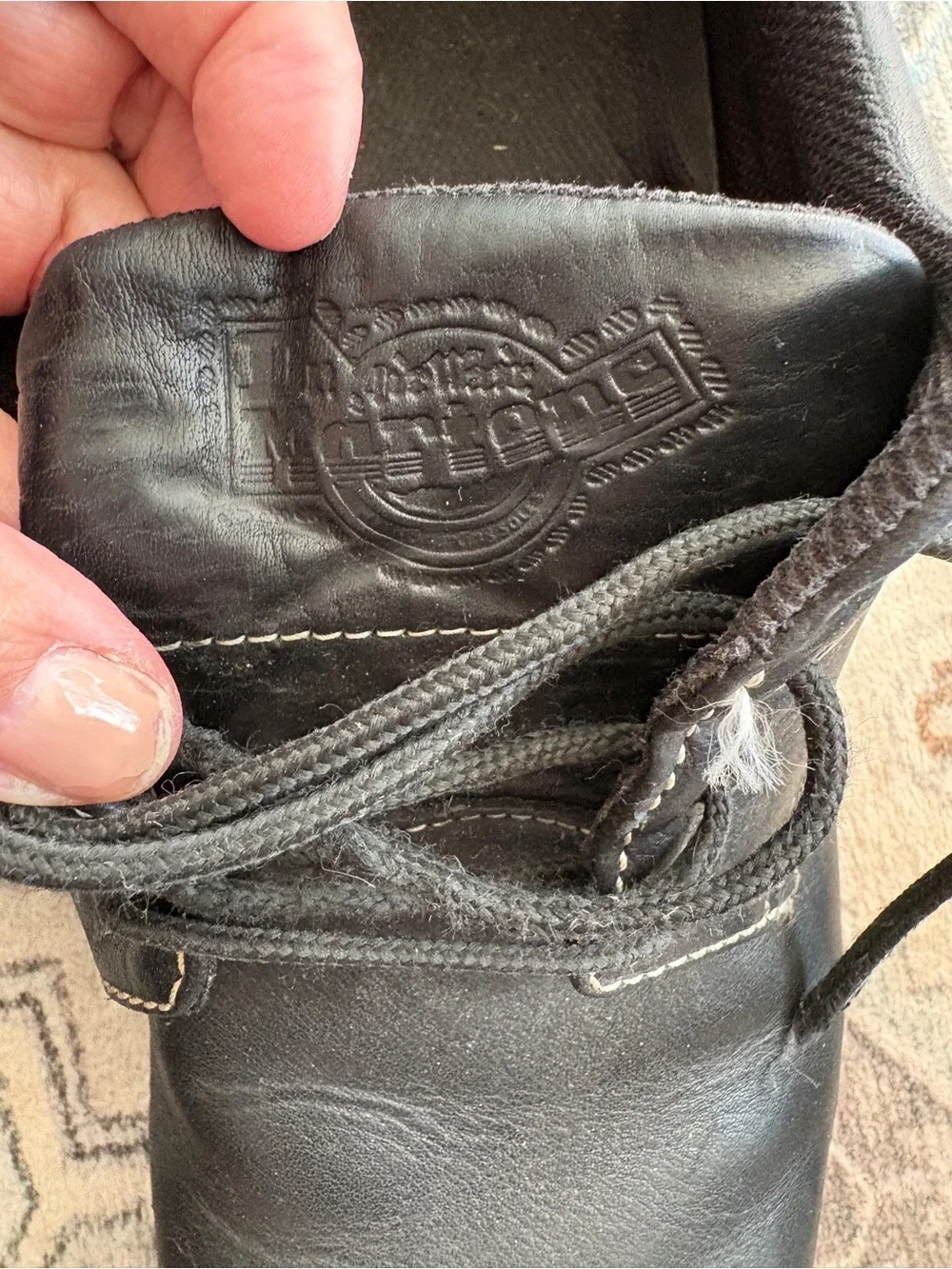 Dr. Martens Men's Shoe Size 12 US 4-Eyelet Oxford Black Leather Model GC041